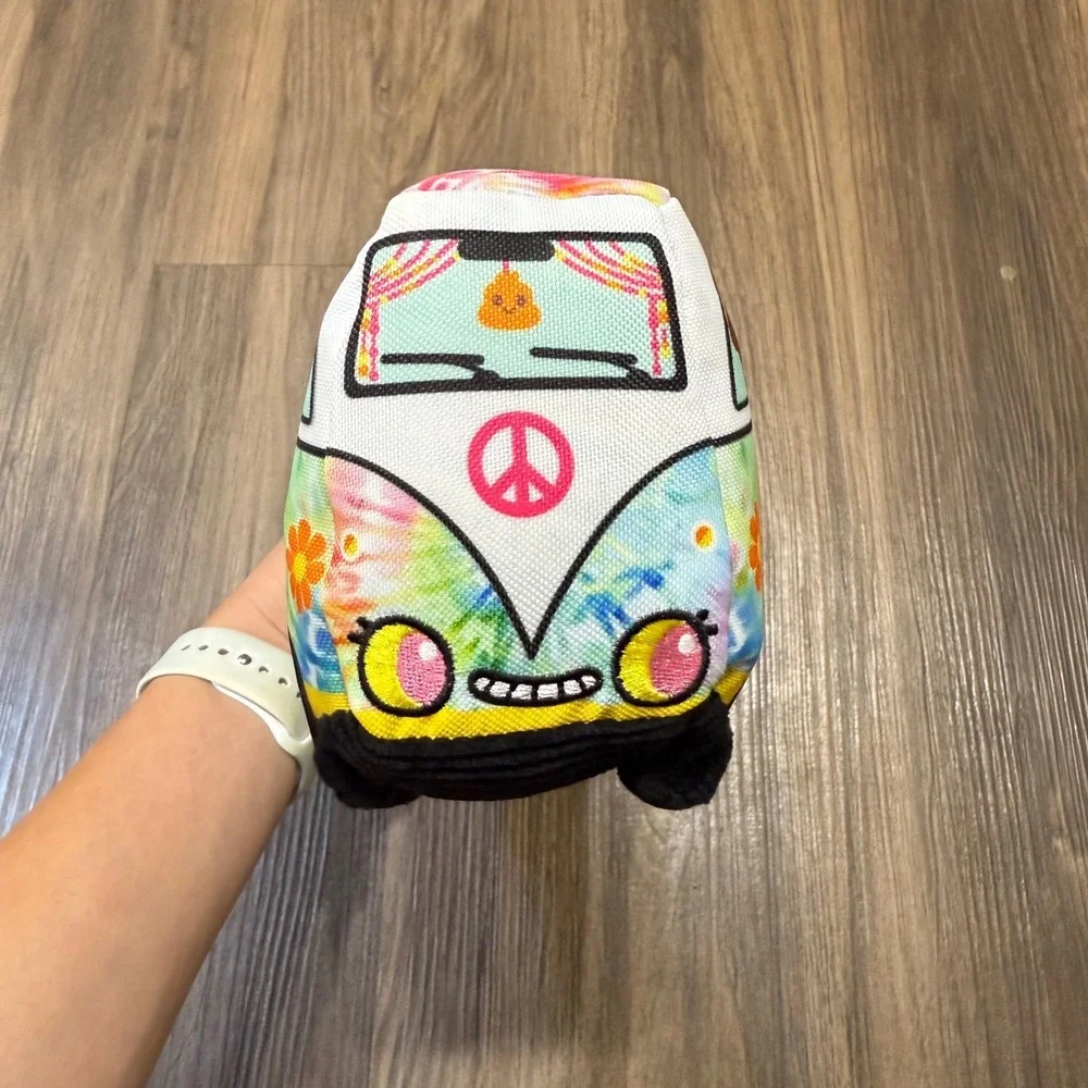 Barkbox‎ Peace & Fluff Woofswaggin' Bus Squeaky Crinkly Toy